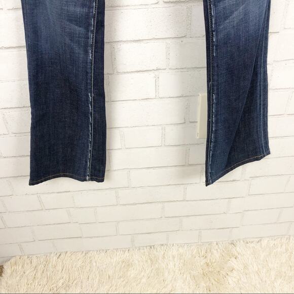 Lucky Brand Legend Lola Peace Distressed Low Rise Bootcut Jeans Blue Size 00/24 - Picture 5 of 8